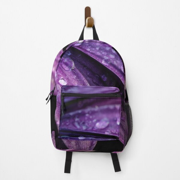 Item preview, Vibrant purple flower with dew drops designed and sold by anytka.