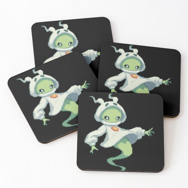 Item preview,  Pixel Ghost Alien – Cute Space Spirit Character Art  designed and sold by UniqueArtsOnly.