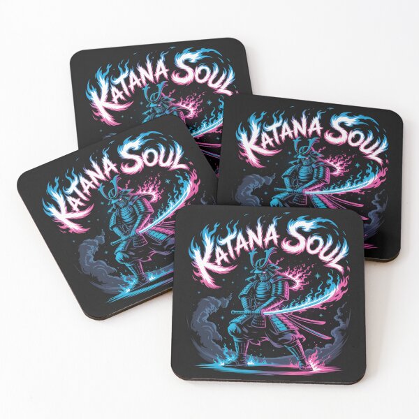 Item preview, Katana Soul: Flames of the Neon Warrior designed and sold by AndrewYoko.