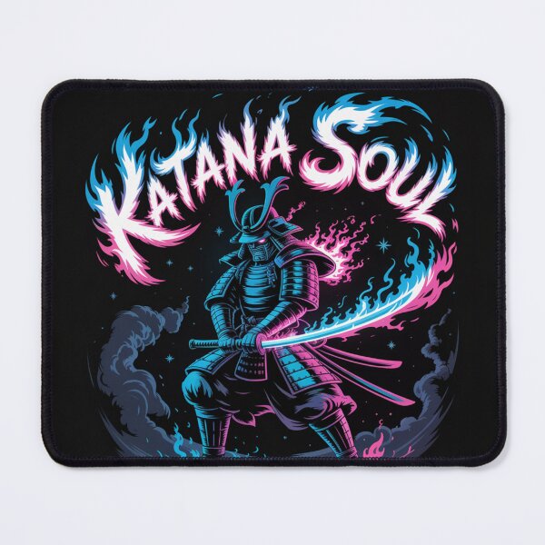 Item preview, Katana Soul: Flames of the Neon Warrior designed and sold by AndrewYoko.