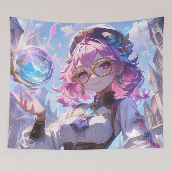Item preview, Dori Genshin Impact playful merchant dazzling pink anime character designed and sold by HumbertoValveno.