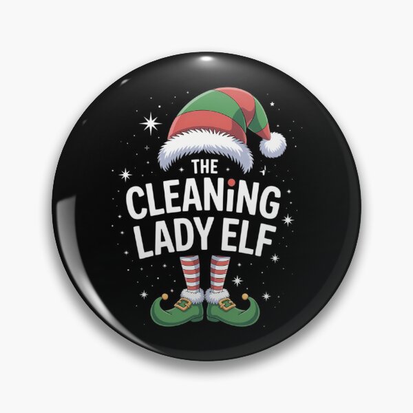 Item preview, The Cleaning Lady Elf Family Matching Group Christmas designed and sold by blueyeeti.