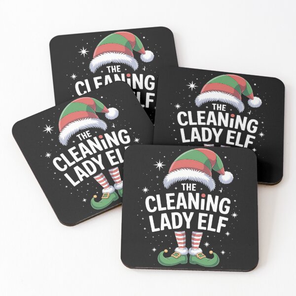 Item preview, The Cleaning Lady Elf Family Matching Group Christmas designed and sold by blueyeeti.