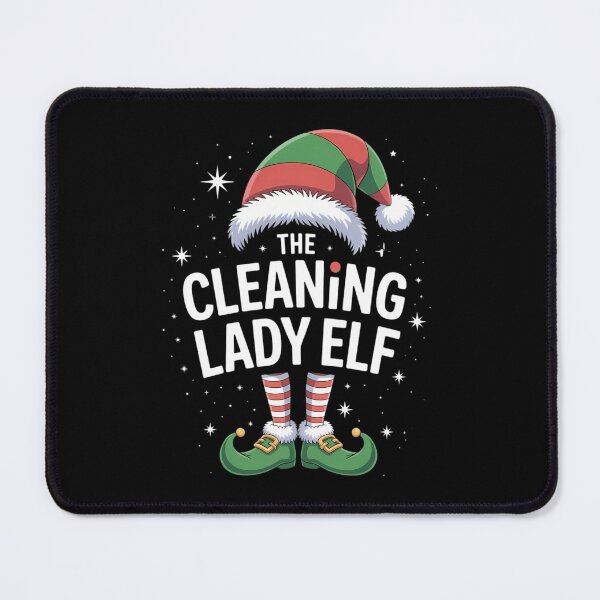 Item preview, The Cleaning Lady Elf Family Matching Group Christmas designed and sold by blueyeeti.