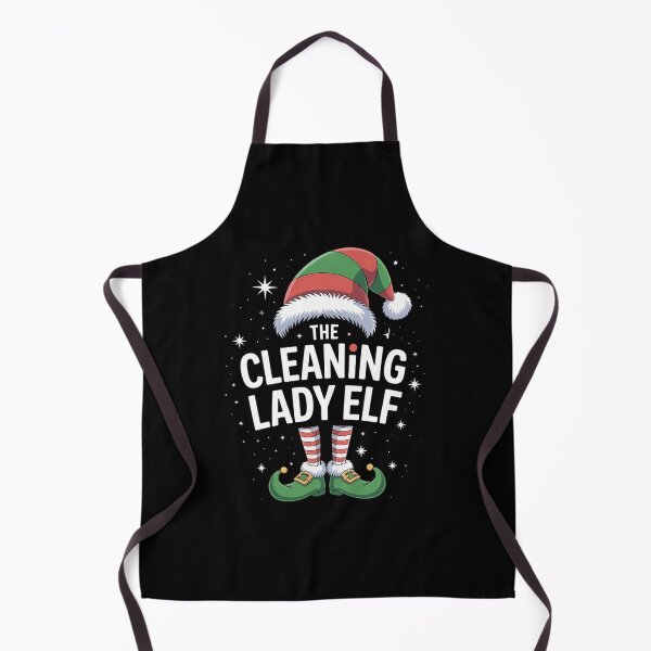 Item preview, The Cleaning Lady Elf Family Matching Group Christmas designed and sold by blueyeeti.