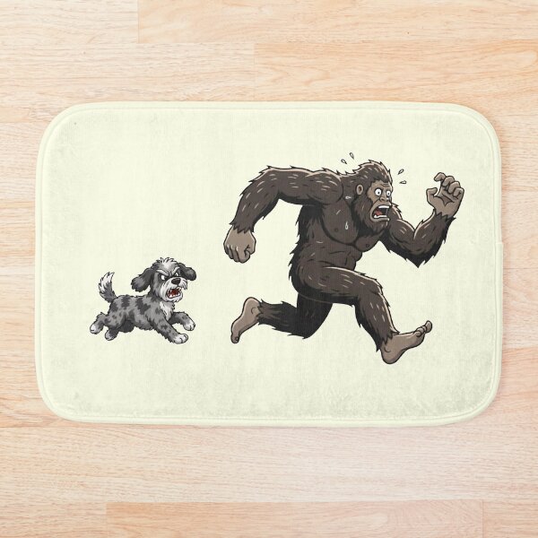 Artikelvorschau, Lustiger Aussiedoodle Bigfoot jagt Jungen Mädchen Kinder entworfen und verkauft von FurryHavenPH.