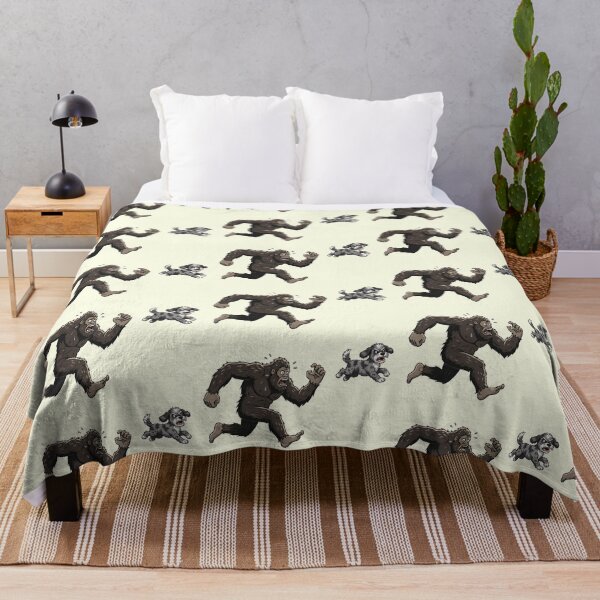 Item preview, Funny Aussiedoodle Bigfoot Chasing Boys Girls Kids designed and sold by FurryHavenPH.