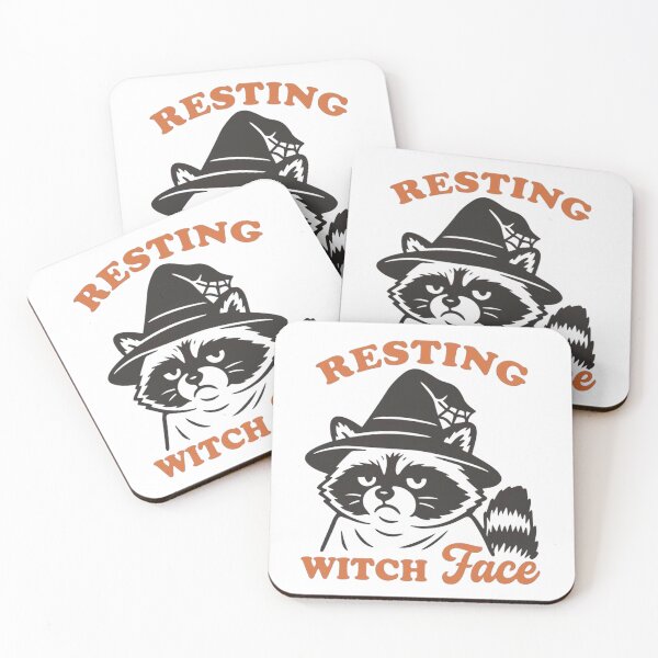 Item preview, Resting Witch Face: Raccoon Halloween Funny Art designed and sold by ChaaiTee.