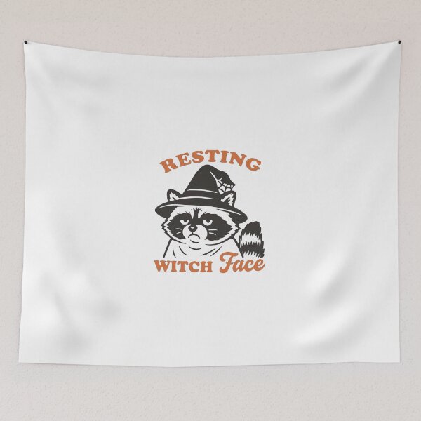 Item preview, Resting Witch Face: Raccoon Halloween Funny Art designed and sold by ChaaiTee.