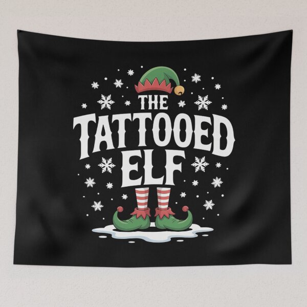Item preview, The Tattooed Elf Christmas Family Matching Xmas Tattoo designed and sold by blueyeeti.