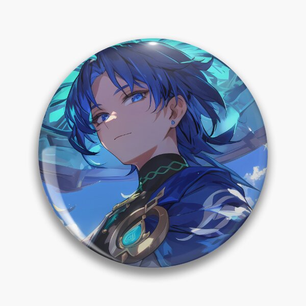 Item preview, Wanderer Genshin Impact mysterious traveler forest blue anime character designed and sold by HumbertoValveno.