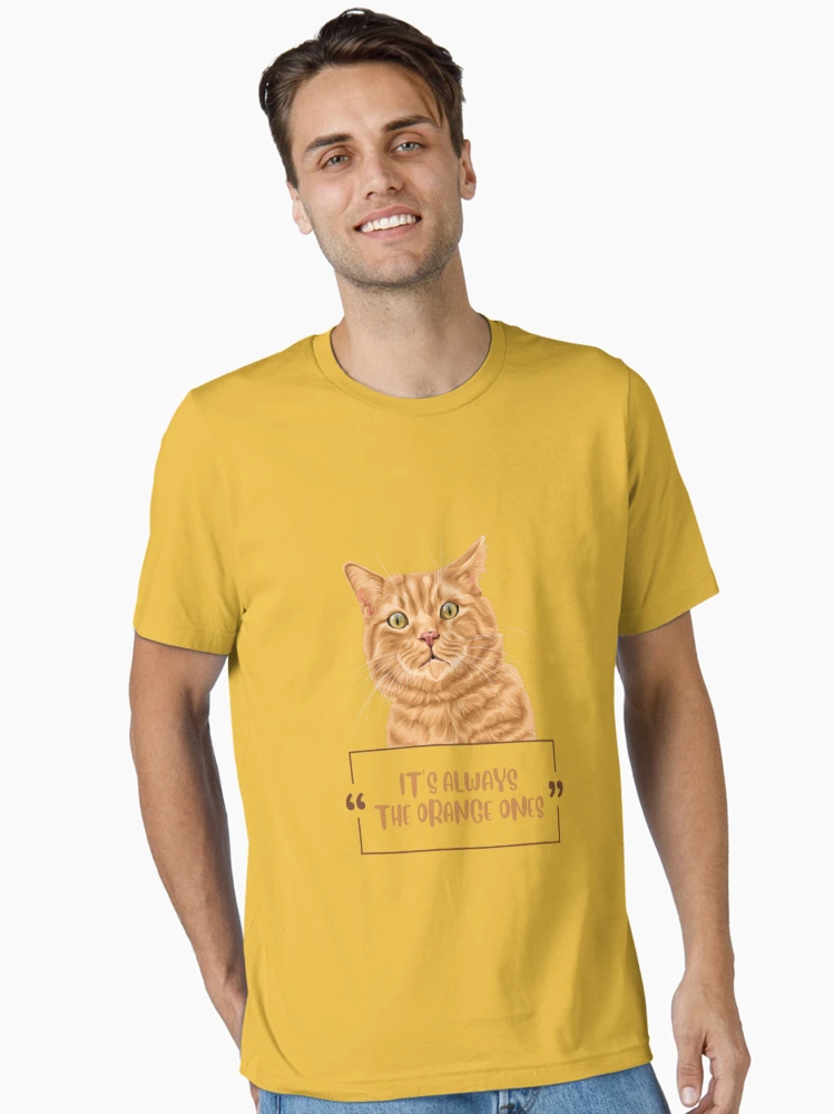 ZTMY GINGER CAT TEE (Yellow) XXL Ginger Cat T Shirt - Etsy