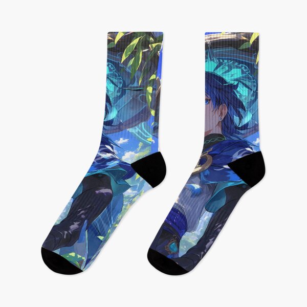 Item preview, Wanderer Genshin Impact mysterious traveler forest blue anime character designed and sold by HumbertoValveno.