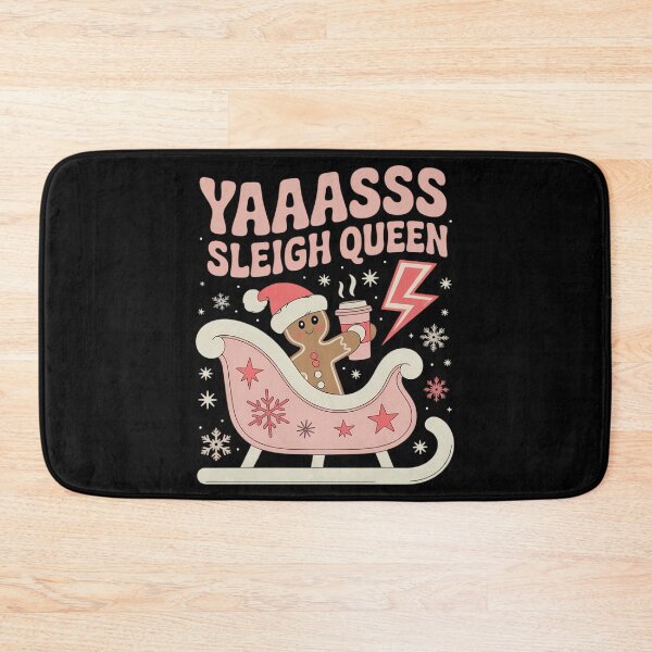 Item preview, Yaaasss Sleigh Queen Sleigh Girl Matching Christmas Pajamas designed and sold by blueyeeti.