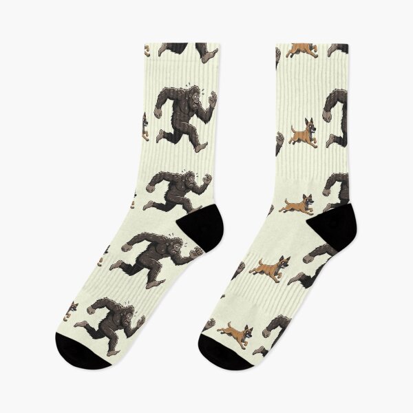 Item preview, Funny Belgian Malinois Bigfoot Chasing Boys Girls Kids designed and sold by FurryHavenPH.