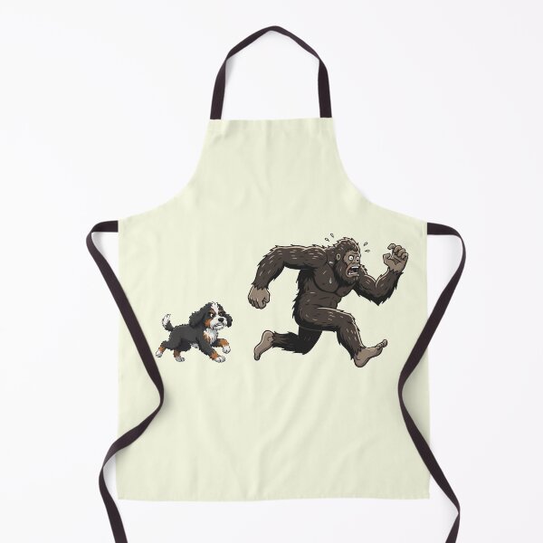 Item preview, Funny Bernedoodle Bigfoot Chasing Boys Girls Kids designed and sold by FurryHavenPH.