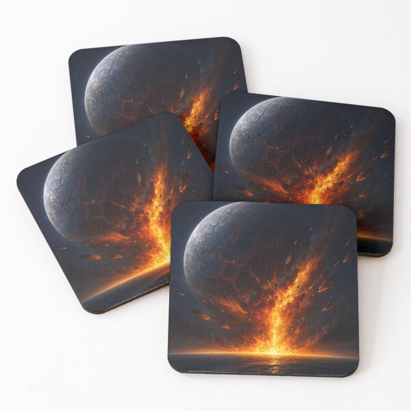 Item preview, The Shatterfall – Cataclysm of Velion-7 designed and sold by MythicmoorArt.