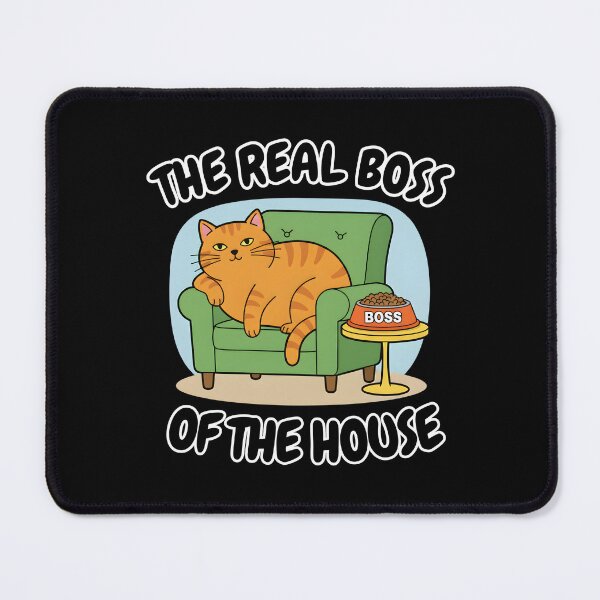 Item preview, The Real Boss of the House - Funny Cat Owner Gift designed and sold by ifundesign.
