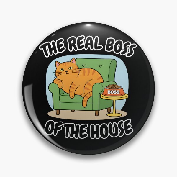 Item preview, The Real Boss of the House - Funny Cat Owner Gift designed and sold by ifundesign.
