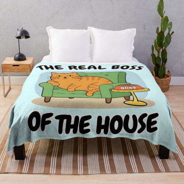 Item preview, The Real Boss of the House - Funny Cat Owner Gift designed and sold by ifundesign.