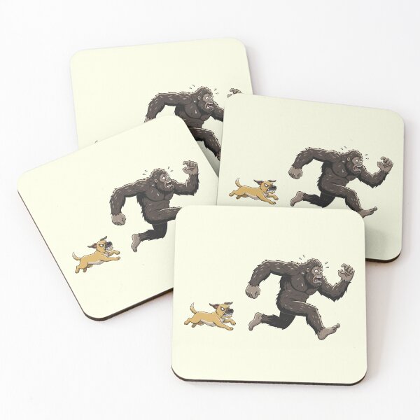 Item preview, Funny Black Mouth Cur Bigfoot Chasing Boys Girls Kids designed and sold by FurryHavenPH.