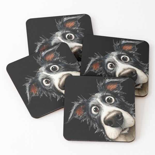 Item preview, Cute Border Collie Dog  ' Sheepdog Glen ' BY SHiRLeY MacARTHuR designed and sold by Shirley MacArthur Art.