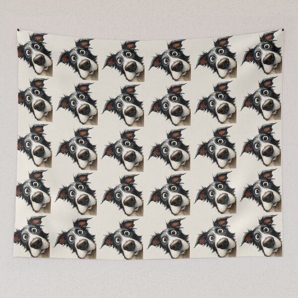 Item preview, Cute Border Collie Dog  ' Sheepdog Glen ' BY SHiRLeY MacARTHuR designed and sold by Shirley MacArthur Art.