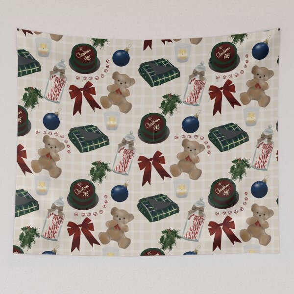 Item preview, Cozy Digital Hand drawn Seamless Christmas Pattern designed and sold by dreamseller88.
