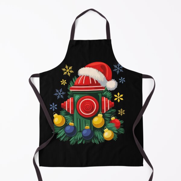Item preview, Firefighter Christmas Fire Hydrant designed and sold by MadCatPrints.