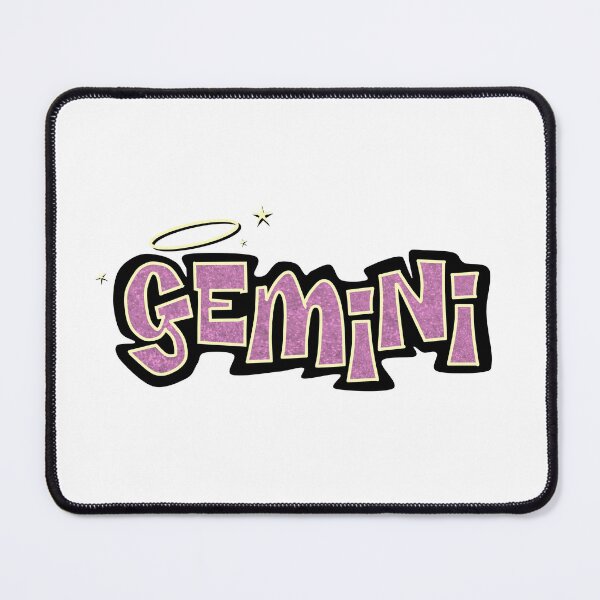 Item preview, gemini bratz style - iconic pink glitter font logo cute y2k aesthetic designed and sold by sweetnsourbunny.