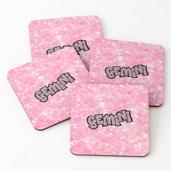Item preview, gemini bratz style - iconic pink glitter font logo cute y2k aesthetic designed and sold by sweetnsourbunny.