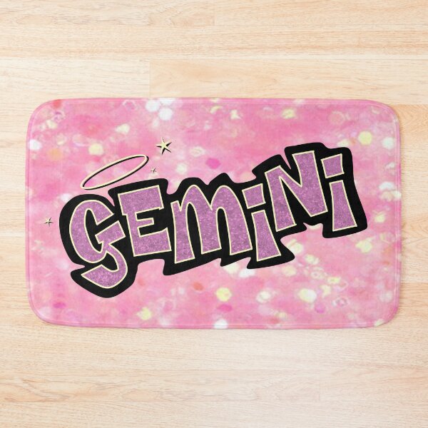 Item preview, gemini bratz style - iconic pink glitter font logo cute y2k aesthetic designed and sold by sweetnsourbunny.