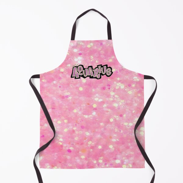 Item preview, aquarius bratz style - iconic pink glitter font logo cute y2k aesthetic designed and sold by sweetnsourbunny.