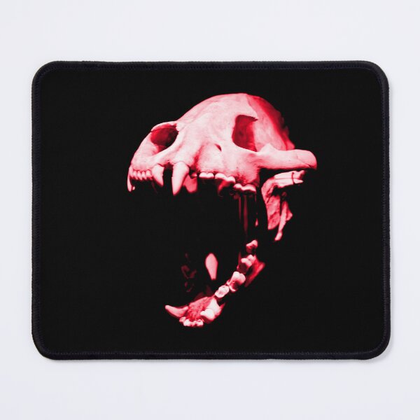 Item preview, Red Dinosaur Predator Skull – Prehistoric Fire / Swiss Artwork Photography designed and sold by Raphael Wolf.