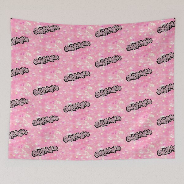 Item preview, sagittarius bratz style - iconic pink glitter font logo cute y2k aesthetic designed and sold by sweetnsourbunny.