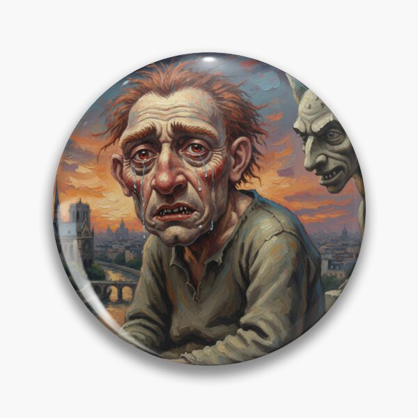 Artikelvorschau, Kopie von Quasimodo aus dem Roman „Notre-Dame de Paris“ von Victor Hugo entworfen und verkauft von Filologica.