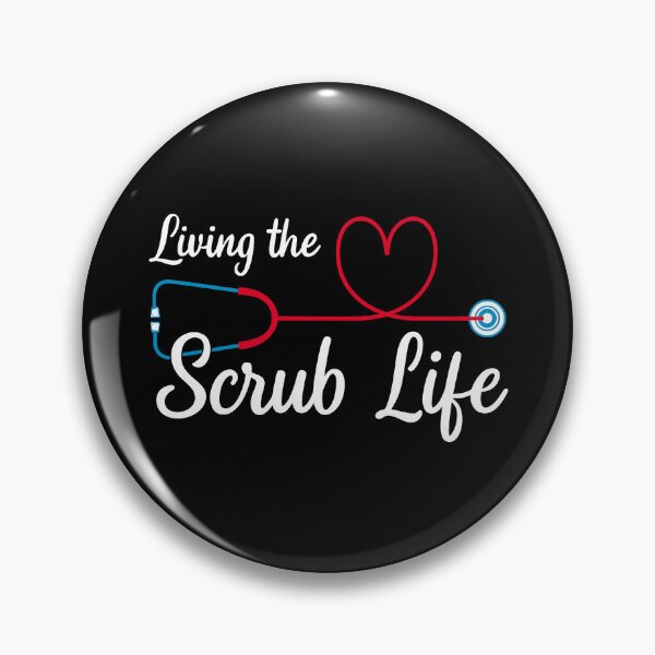 Item preview, Scrub Life Stethoscope Heartbeat Nurse designed and sold by brexastore.