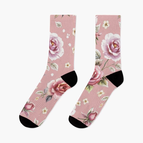 Item preview, Vintage style pink roses designed and sold by Nice-patterns.