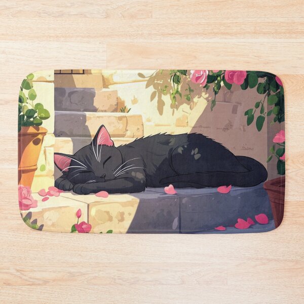 Item preview, Sleeping Garden Cat Serenity designed and sold by Oniyasha.