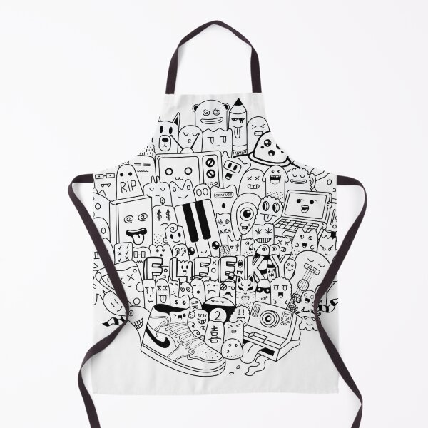 Item preview, Black/white Fleeky Doodle comprising new age Interests  designed and sold by grofith22.