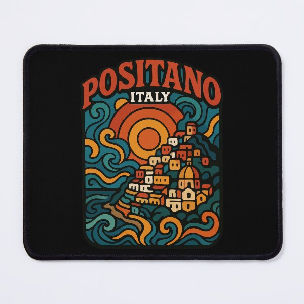 Item preview, Positano Italy Retro Trippy Travel designed and sold by TomFrontierArt.