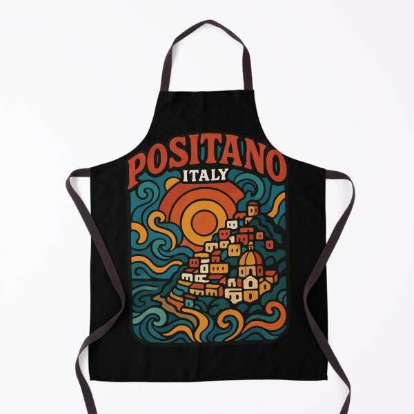 Item preview, Positano Italy Retro Trippy Travel designed and sold by TomFrontierArt.