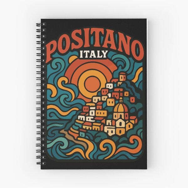 Item preview, Positano Italy Retro Trippy Travel designed and sold by TomFrontierArt.