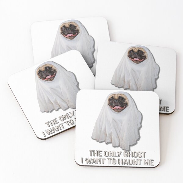 Item preview, Diego the Pug - Ghost Pug - Haunt Me Please! -Spooky Time Collection designed and sold by 9VoltGorilla.