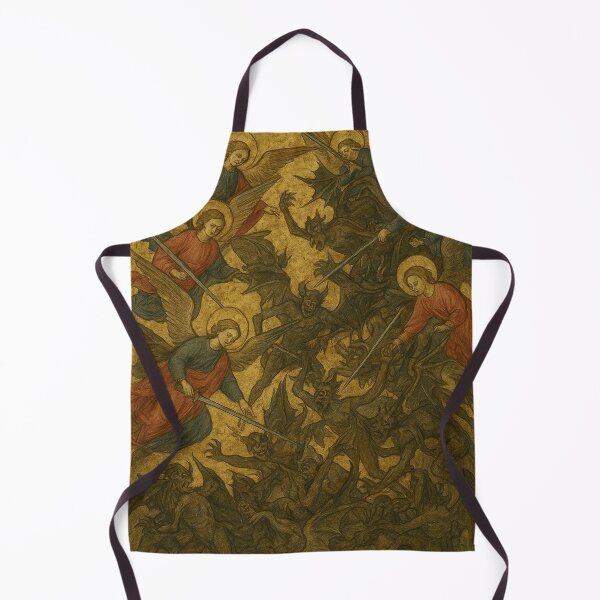 Item preview, The Fall of the Rebel Angels – Medieval Heaven and Hell Artwork designed and sold by Midnight Sigil.