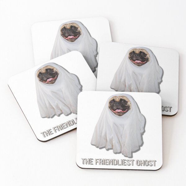 Item preview, Diego the Pug - Ghost Pug - The Friendliest Ghost-Spooky Time Collection designed and sold by 9VoltGorilla.