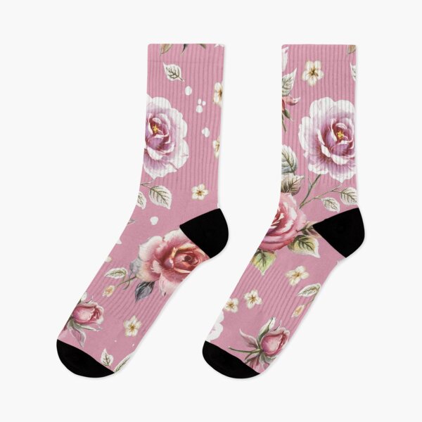 Item preview, Vintage style pink roses designed and sold by Nice-patterns.
