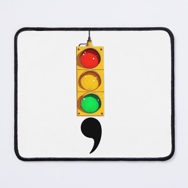 Item preview, Don't Stop Traffic Light Semicolon designed and sold by dcroffe.