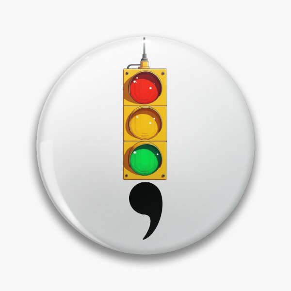 Item preview, Don't Stop Traffic Light Semicolon designed and sold by dcroffe.