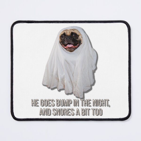 Item preview, Diego the Pug - Ghost Pug - Bumps and Snores in the Night -Spooky Time Collection designed and sold by 9VoltGorilla.